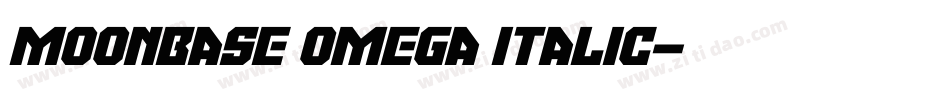 Moonbase Omega Italic字体转换